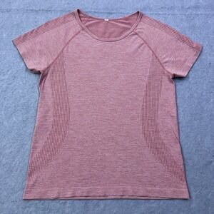 Athletic Shirt Women's 8 Pink Short Sleeve Gym Running Stretch Crew Pullover Top